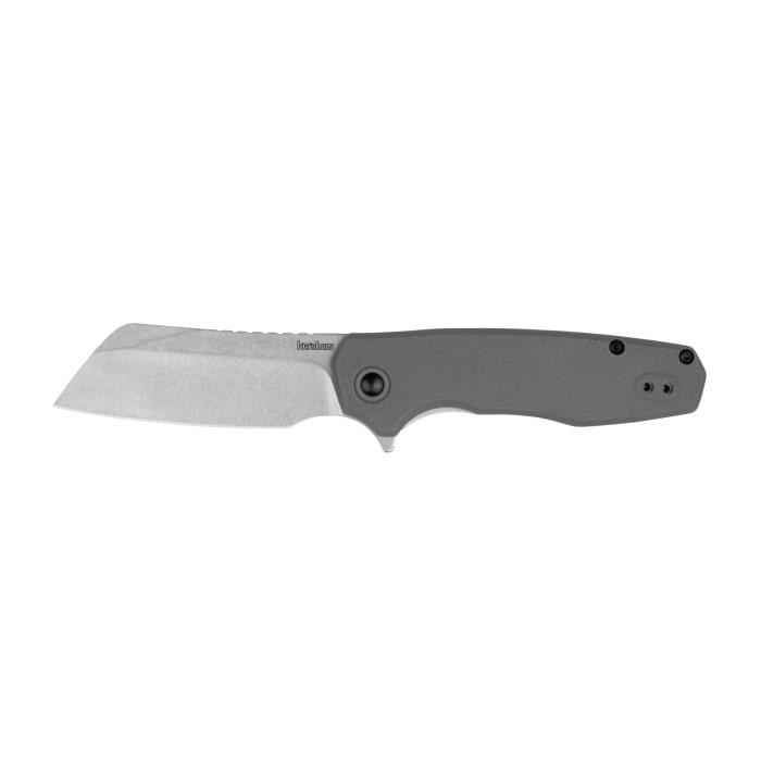 Kershaw Wharf Folding Knife 2-4/5" Cleaver Blade Grey - Kershaw