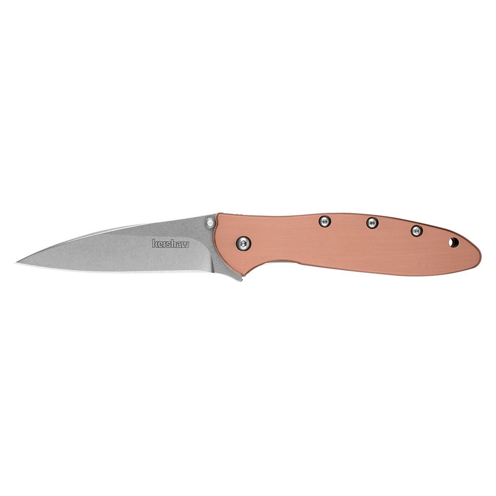 Kershaw Leek Folding Knife 3" Drop Point Blade Copper - Kershaw