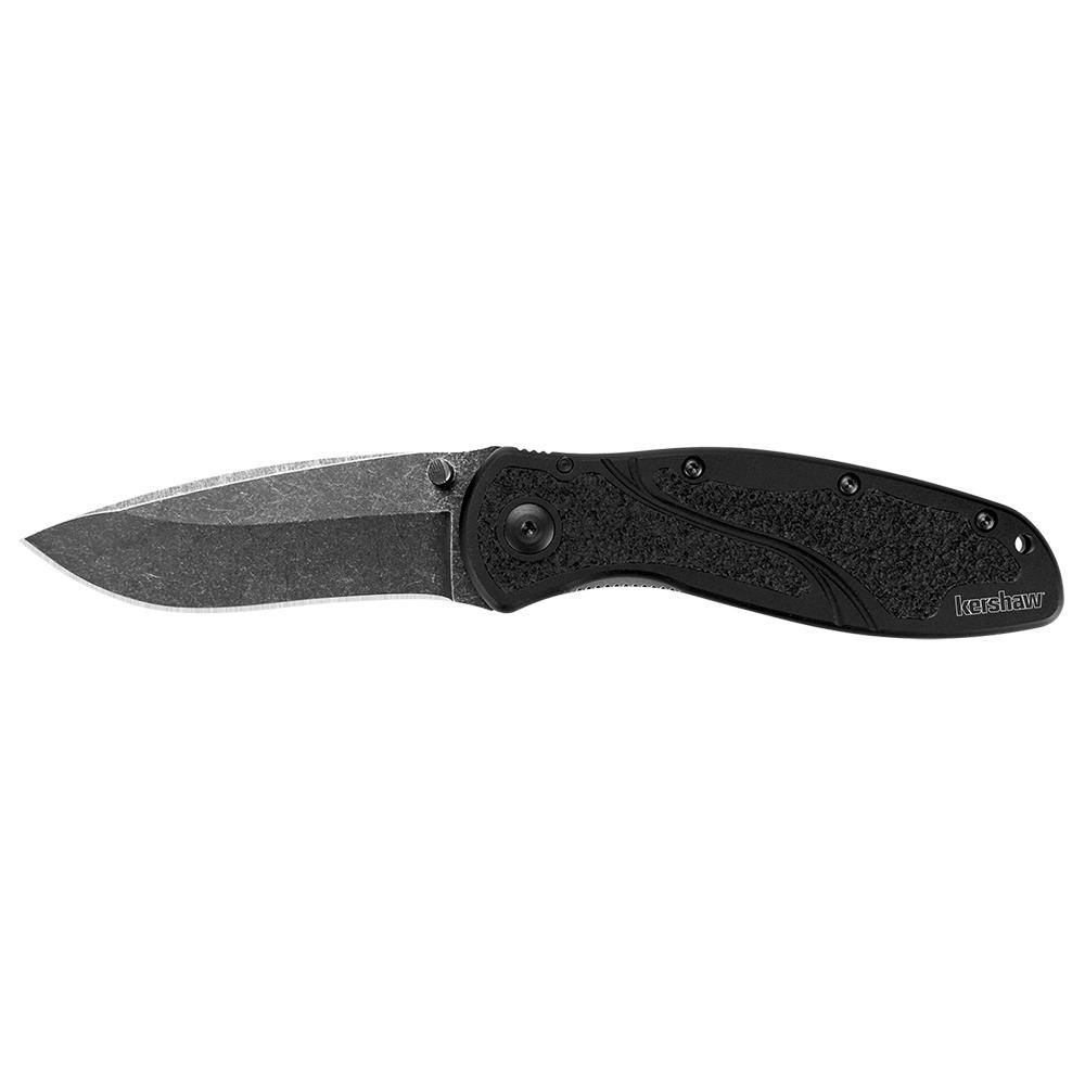 Kershaw Blur Folding Knife 3-2/5" Drop Point Blade Black - Kershaw