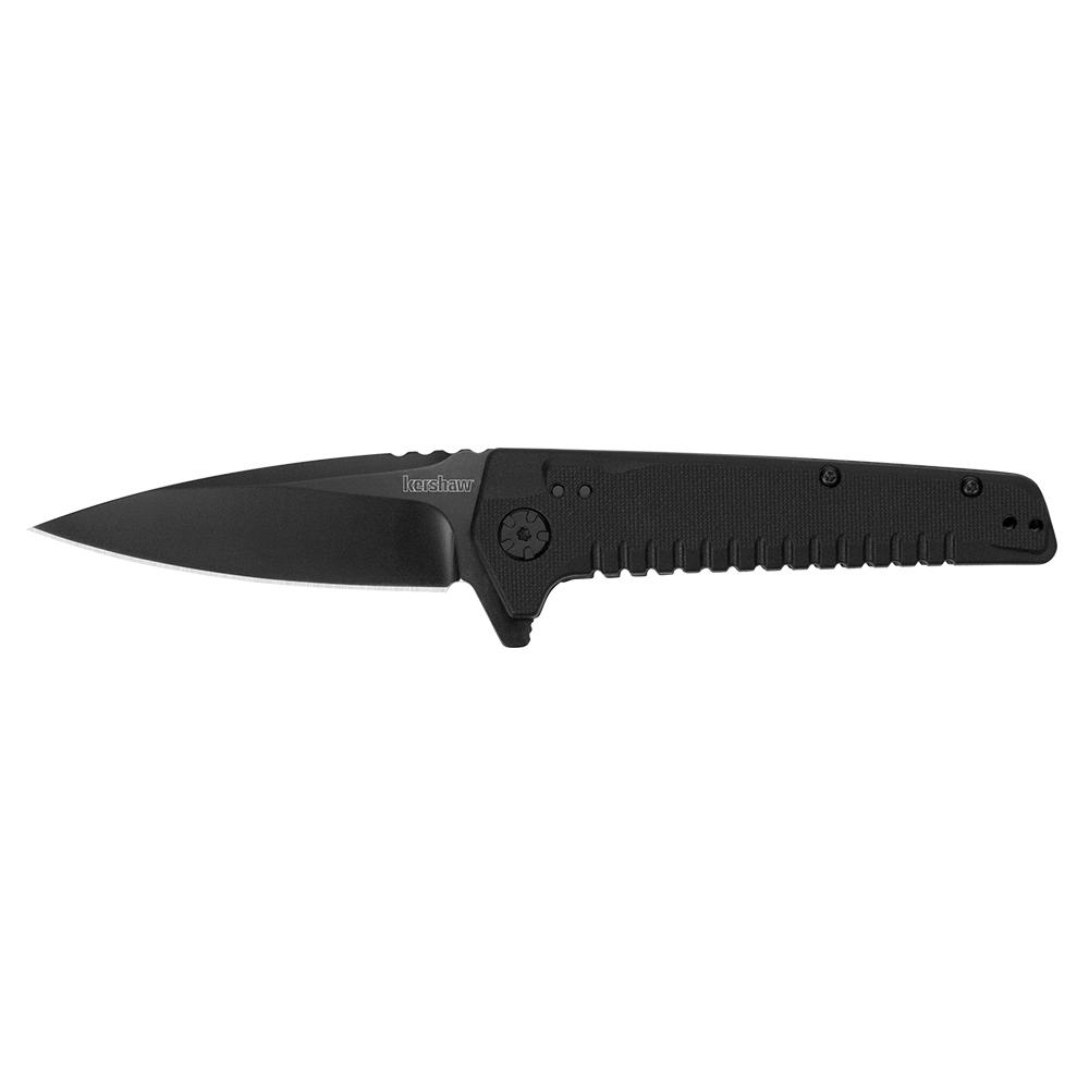 Kershaw Fatback Folding Knife 3-1/2" Drop Point Blade Black - Kershaw