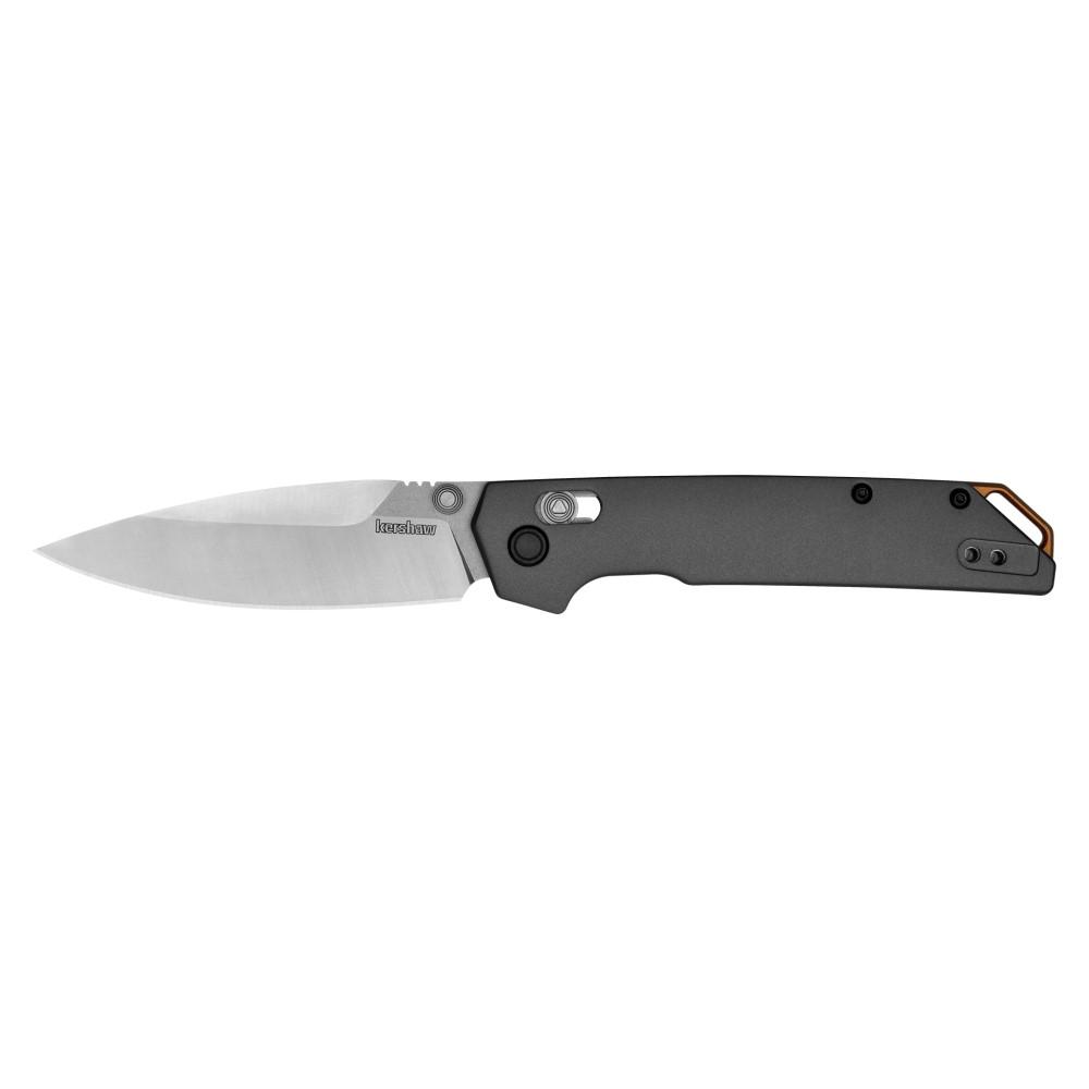 Kershaw Iridium Folding Knife 3-2/5" Spear Point Blade Grey - Kershaw