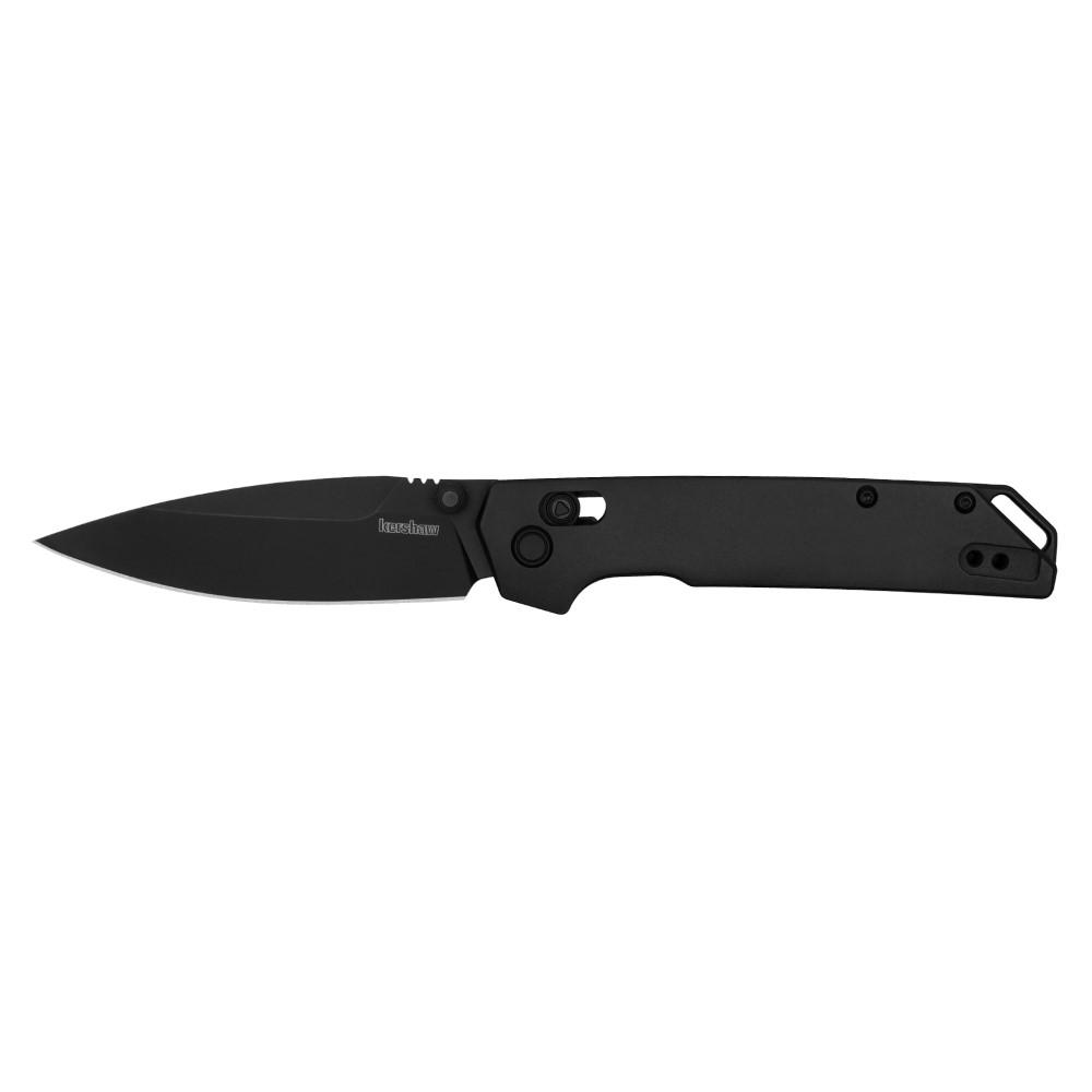 Kershaw Iridium Folding Knife 3-2/5" Spear Point Blade Black - Kershaw