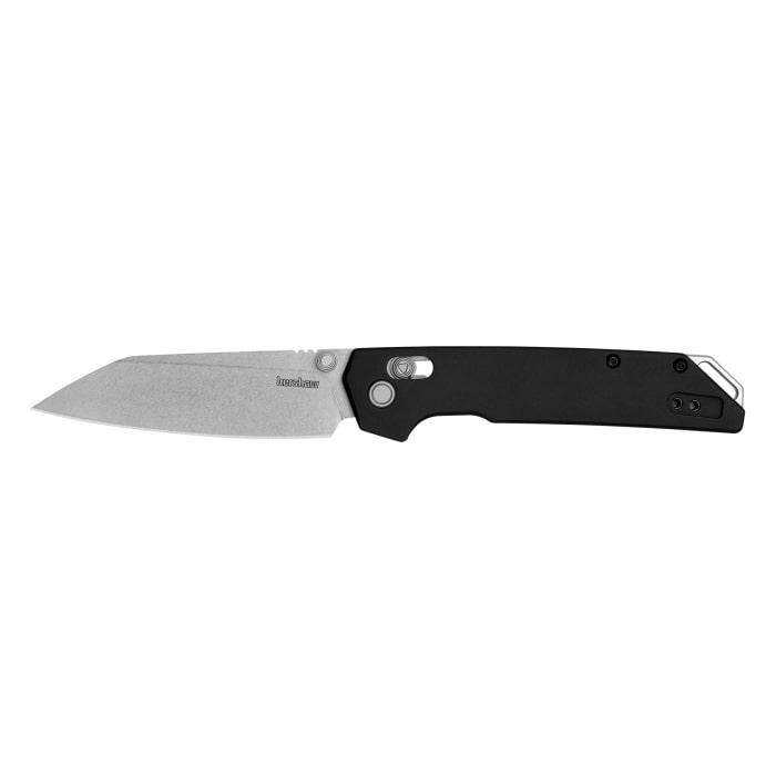 Kershaw Iridium Reverse Tanto Folding Knife 3-2/5" Reverse Tanto Blade Black - Kershaw