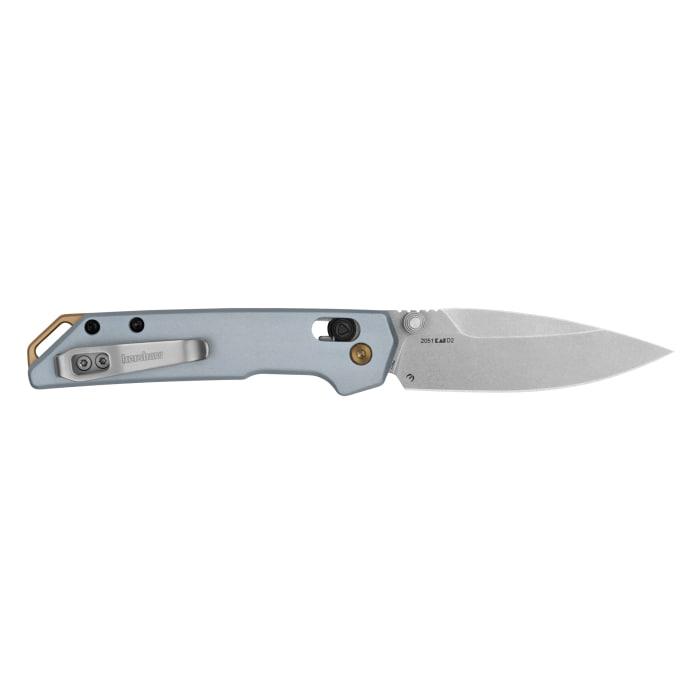 Kershaw Mini Iridium Folding Knife 3" Spear Point Blade Ice Blue - Kershaw