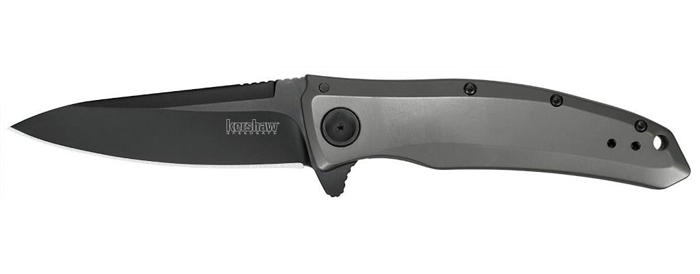 Kershaw Grid Folding Knife with SpeedSafe / Flipper / Frame Lock - 3.7" Blade - Kershaw