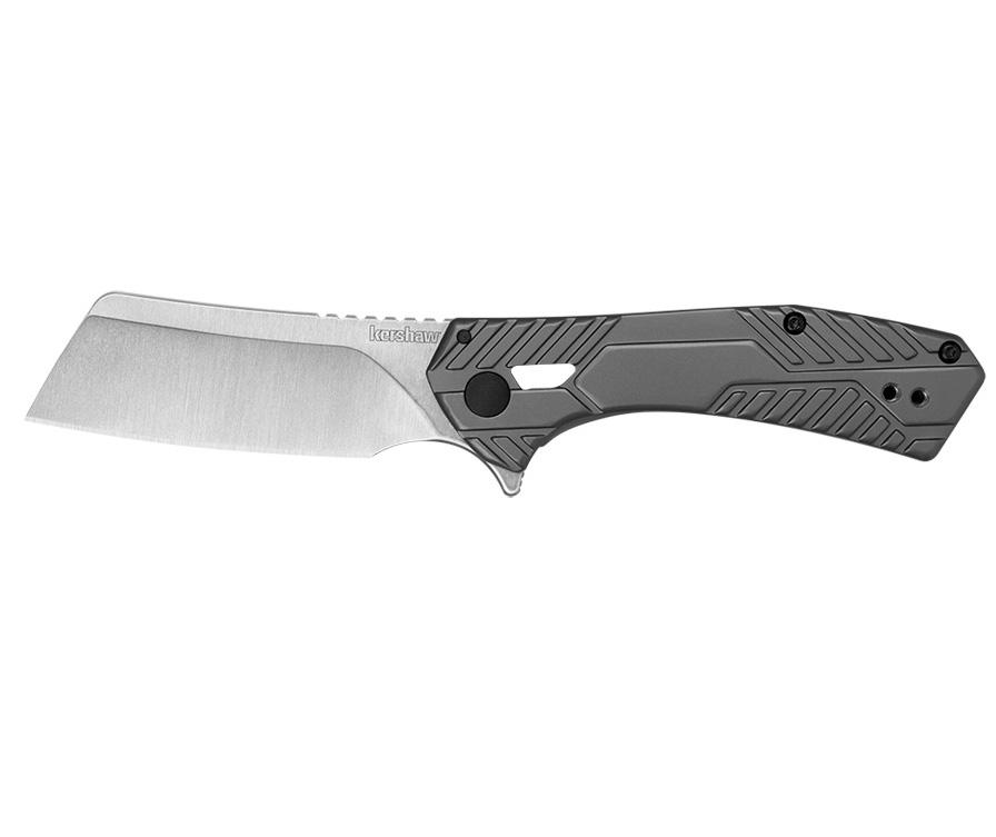 Kershaw Static Knife with Flipper Open / Stainless Steel Handle - 2-4/5" Blade - Kershaw