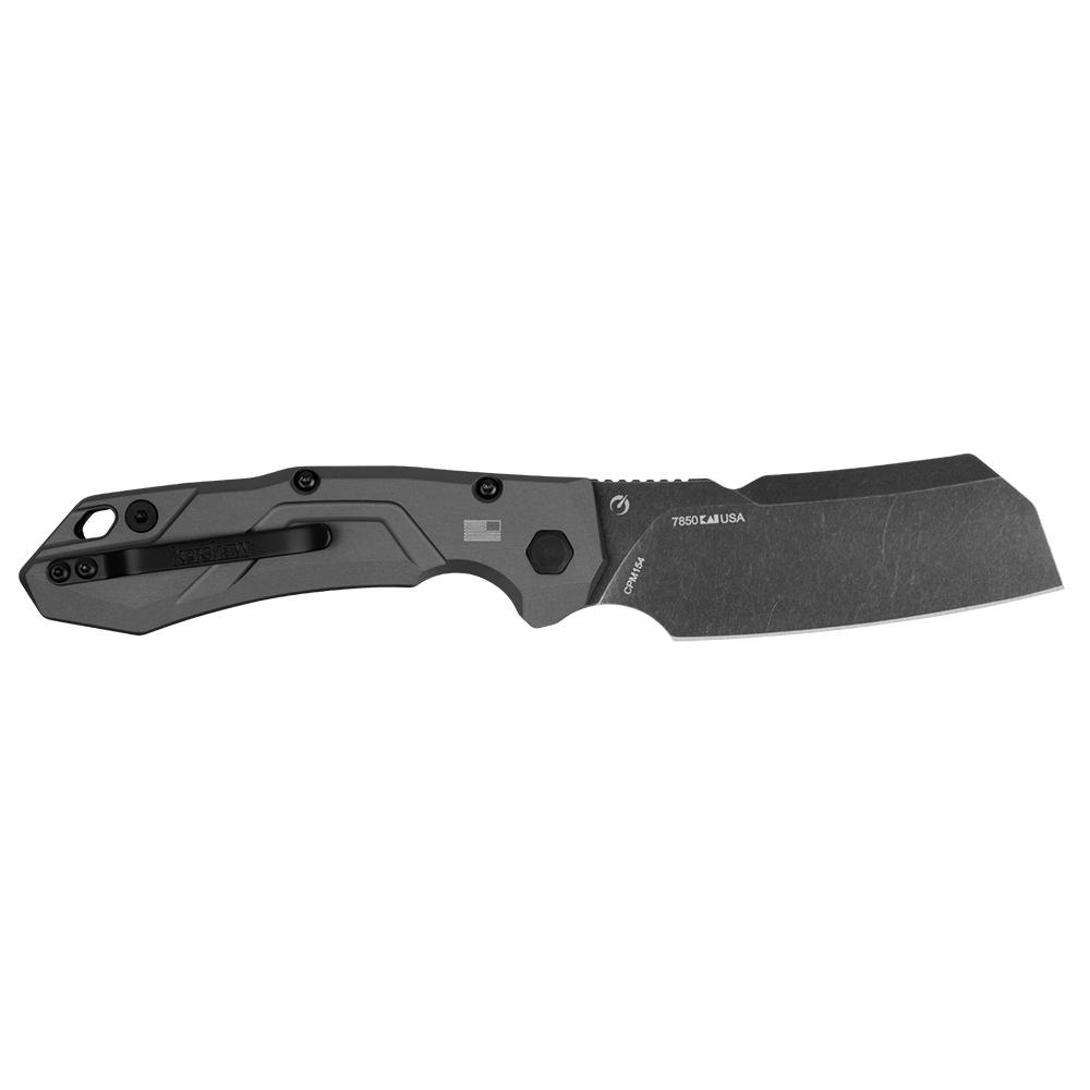 Kershaw Launch 14 Folding Knife 3-3/8" Cleaver Blade Black - Kershaw