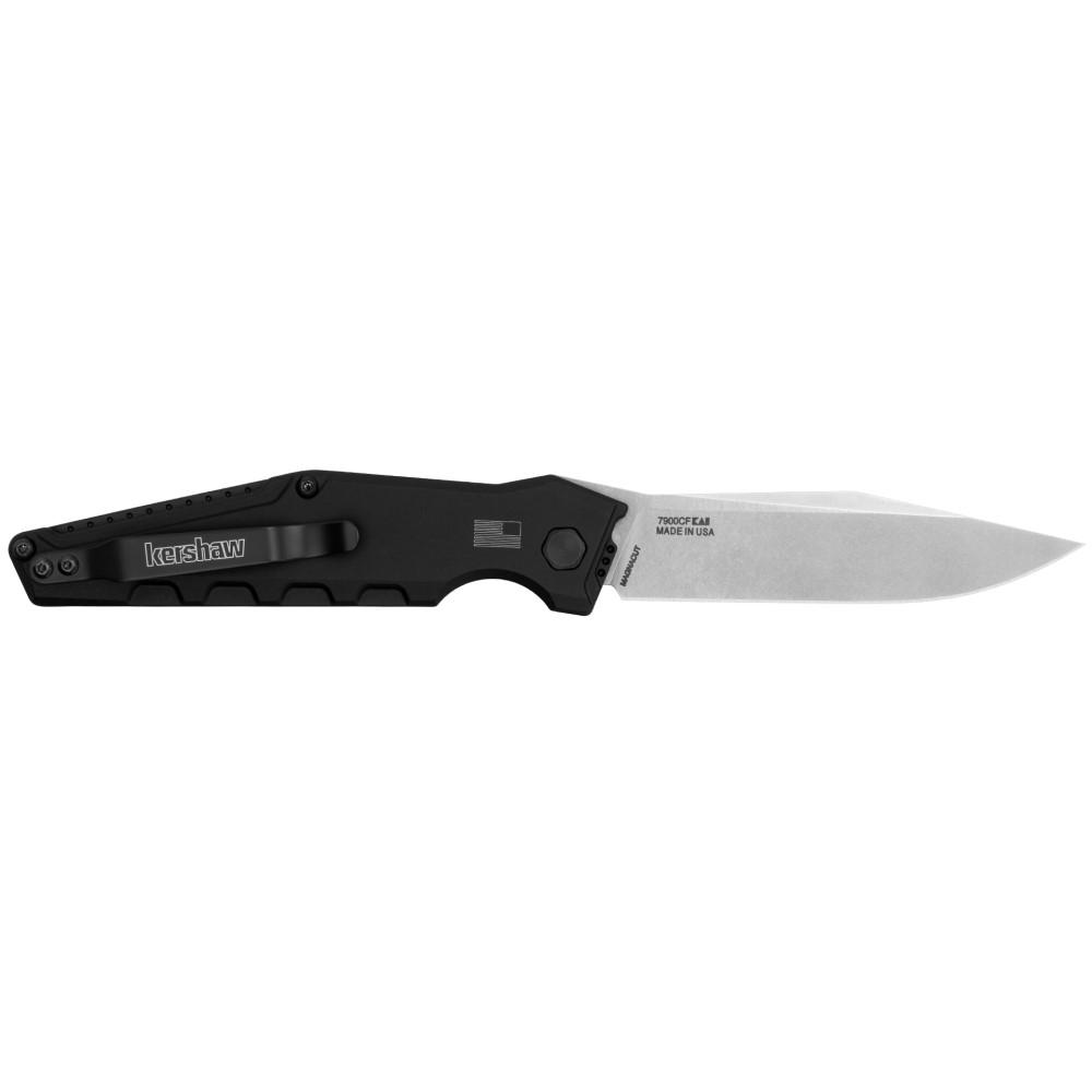 Kershaw Launch 7 Automatic Folding Knife 3-7/10" Clip Point Blade Black - Kershaw