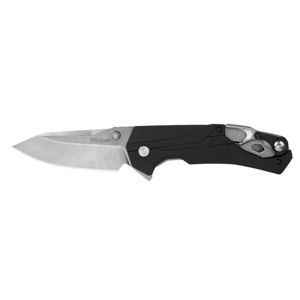 Kershaw Drivetrain Assisted Folding Knife 3-2/5" Drop Point Blade Black - Kershaw