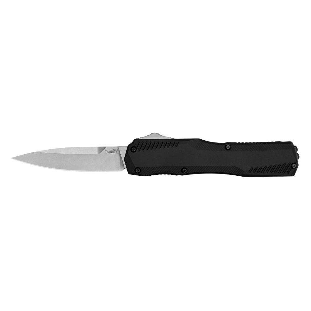 Kershaw Livewire OTF Automatic Knife 3-3/10" Drop Point Blade Black - Kershaw