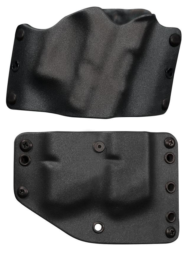 HOLSTER & TWIN MAG COMBO PACK - FITS COMPACT OWB, RH, BLACK - Stealth Operator