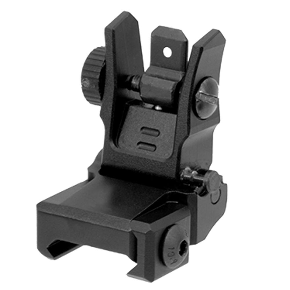 UTG AR15 Low Profile Flip-up Rear Sight with Dual Aiming Aperture - Leapers