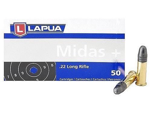 Lapua Midas+ .22 LR 40 gr Midas+ LRN Rimfire Ammo - 50/box - Lapua