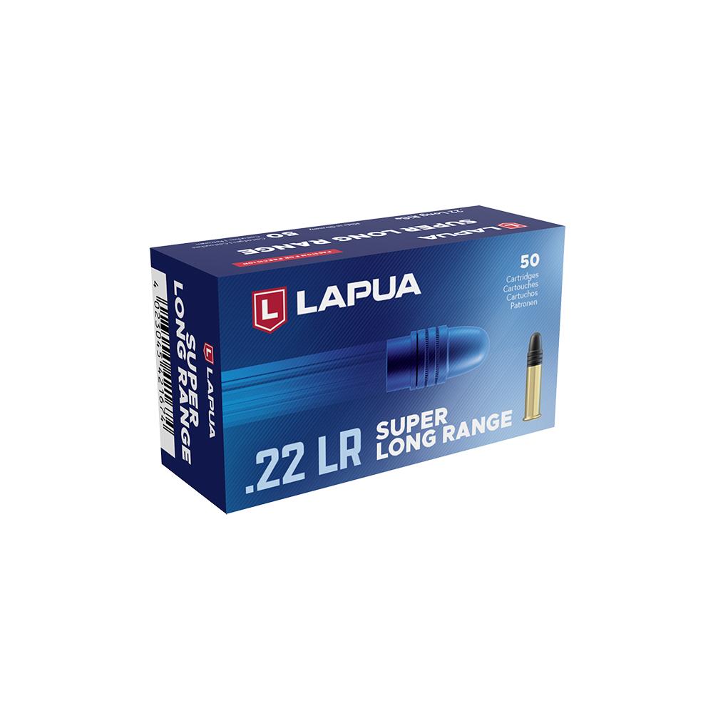 Lapua Super Long Range Rimfire Ammunition .22 LR 40gr RN 1106 fps 50/ct - Lapua