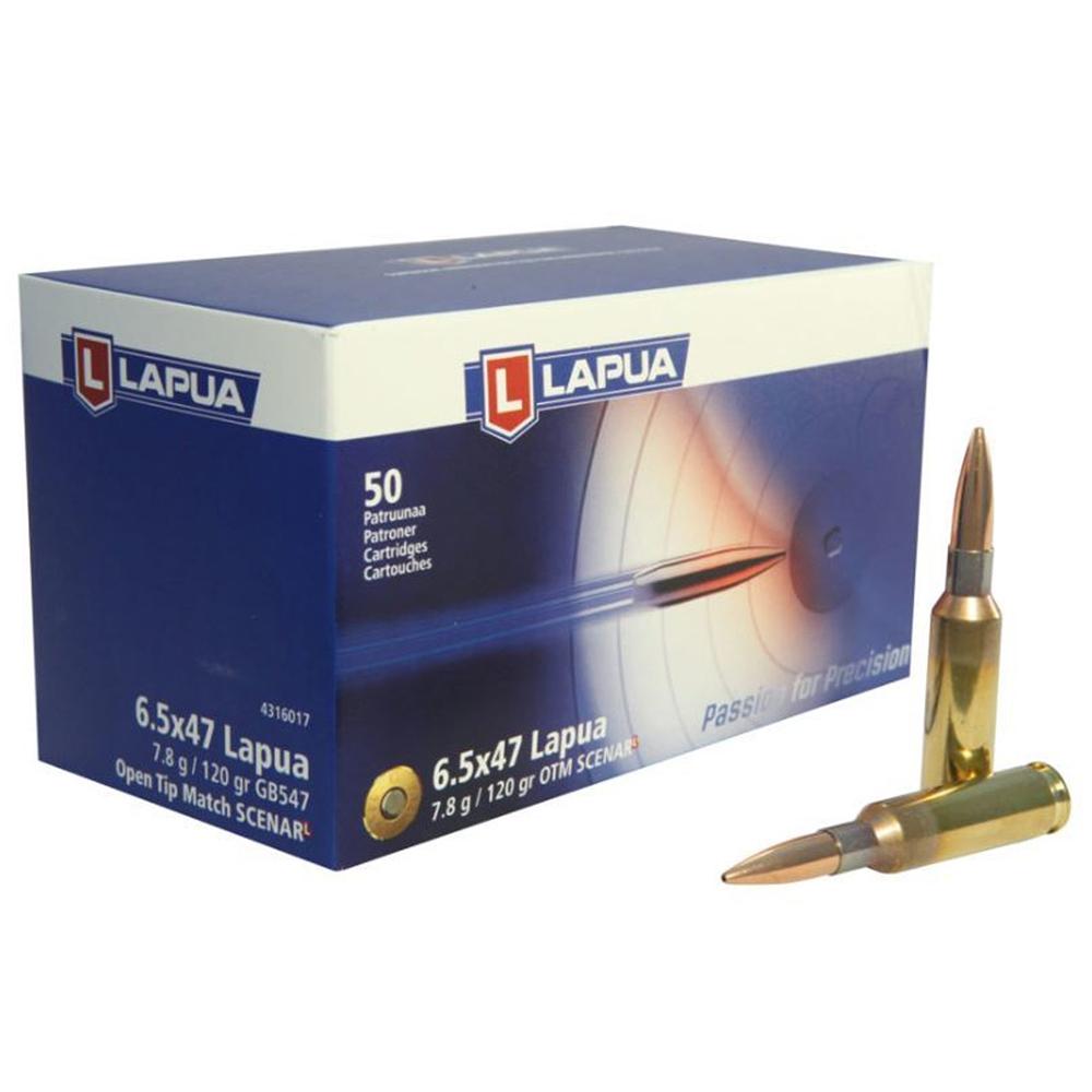 Lapua Scenar-L OTM Rifle Ammo 6.5x47 120 gr 50/ct - Lapua