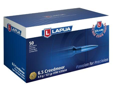 Lapua 6.5 Creedmoor 123 gr Scenar OTM Ammunition 50 rounds - Lapua