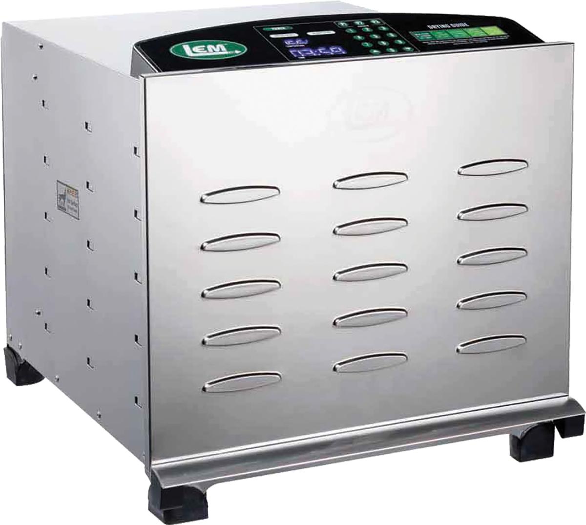 LEM Products Big Bite Digital Stainless Steel 10-Tray Dehydrator - LEM Products