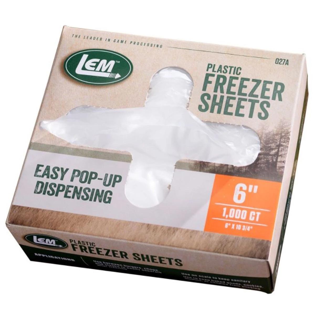 LEM Products 6 x 10 3/4 Freezer Sheets 1000/ct - LEM Products