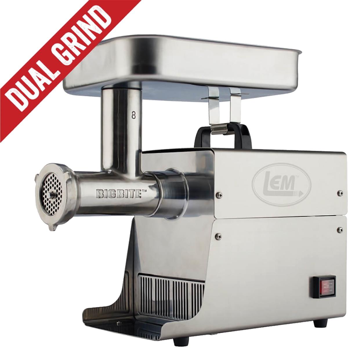 LEM Products #8 Big Bite Dual Grind Meat Grinder - 0.5HP - LEM Products