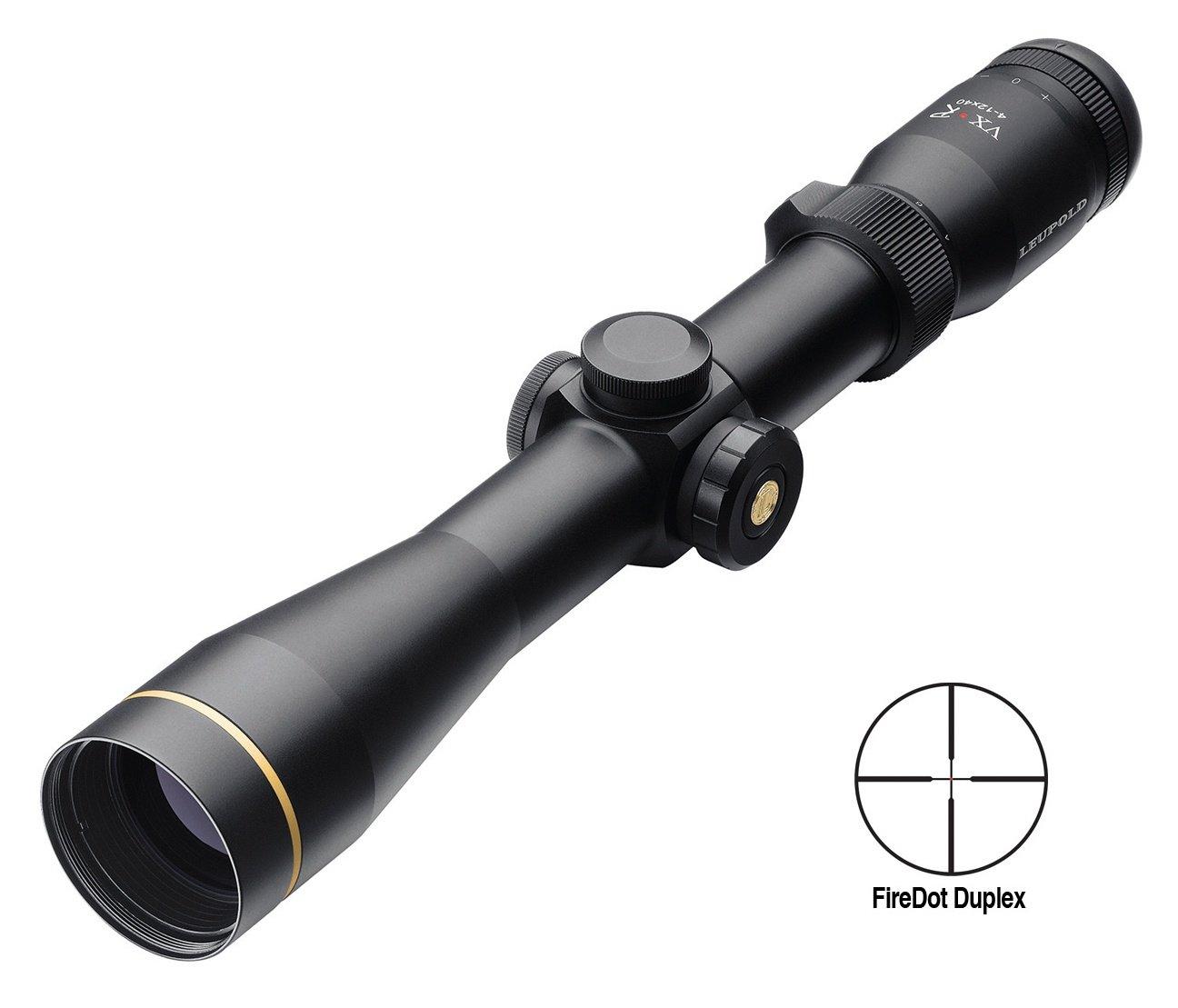 BLEMISHED Leupold VX-R Rifle Scope - 4-12x40mm CDS Illum. FireDot Duplex 21.5-10' 4.9-3.7" Matte - Leupold