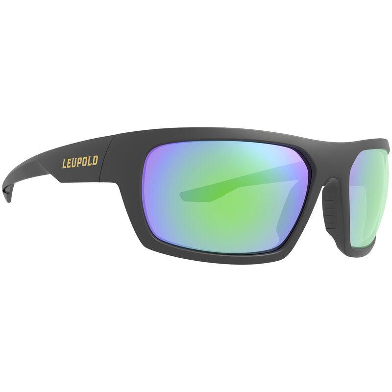 Leupold Packout Shooting Glasses Matte Black with Emerald Mirror - Leupold