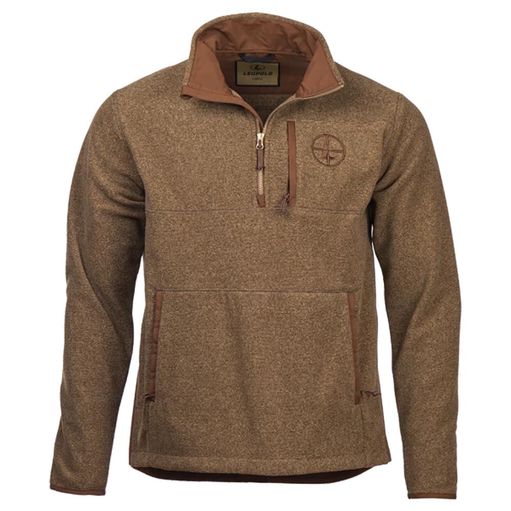 Leupold Make Ready 1/4 Zip Fleece Jacket Bone Brown M - Leupold