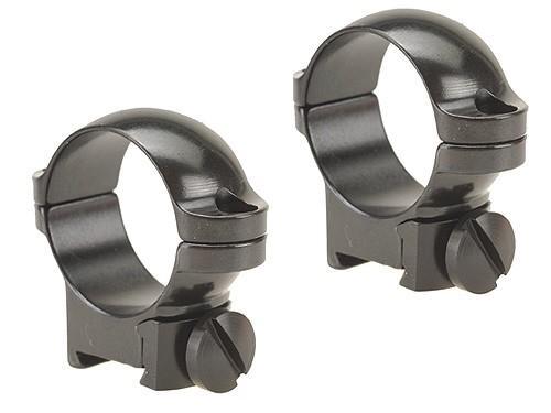 Leupold 2-Piece Solid Steel Ringmounts - Sako 1", Low, Gloss Black - Leupold