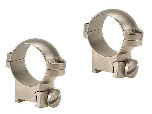 Leupold 2-Piece Solid Steel Ringmounts - Sako 1", Medium, Silver - Leupold