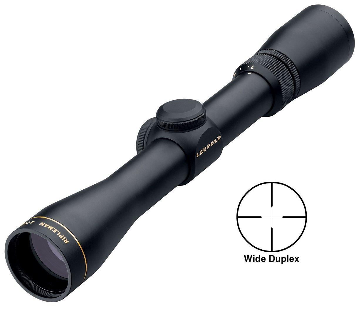 BLEMISHED Leupold Rifleman Rifle Scope -  2-7x33mm Wide Duplex Reticle 43.2-17.3' FOV 4.2-3.7" ER Matte - Leupold