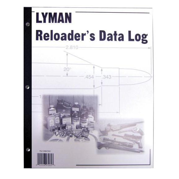 Lyman Reloaders Data Log - Lyman