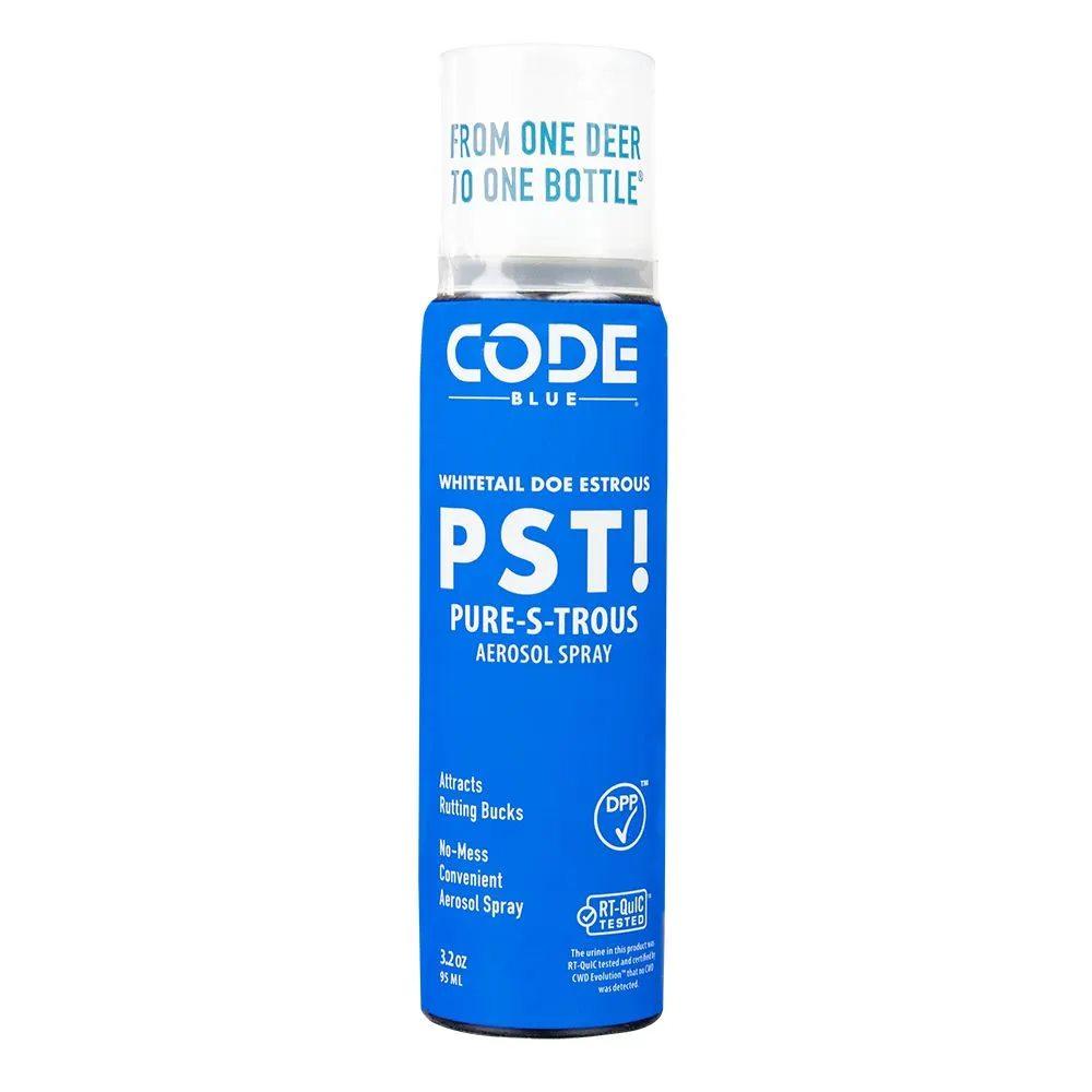 Code Blue Doe PST! Pure-S-Trous Estrous Aerosol Spray 3.2 oz - Code Blue