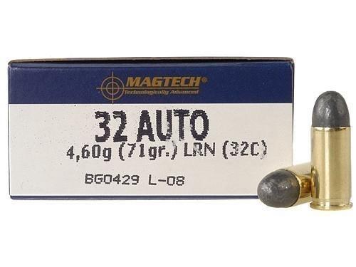 MagTech Handgun Ammunition .32 ACP 71 gr LRN 905 fps 50/box - MagTech