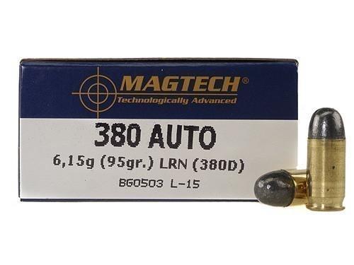 MagTech Handgun Ammunition .380 ACP 95 gr LRN 951 fps 50/box - MagTech