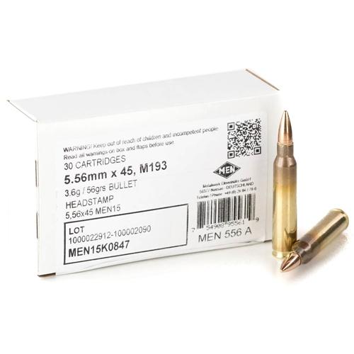 Magtech Surplus MEN M193 FMJ Rifle Ammunition 5.56mm 55gr 510/ct Case - MagTech