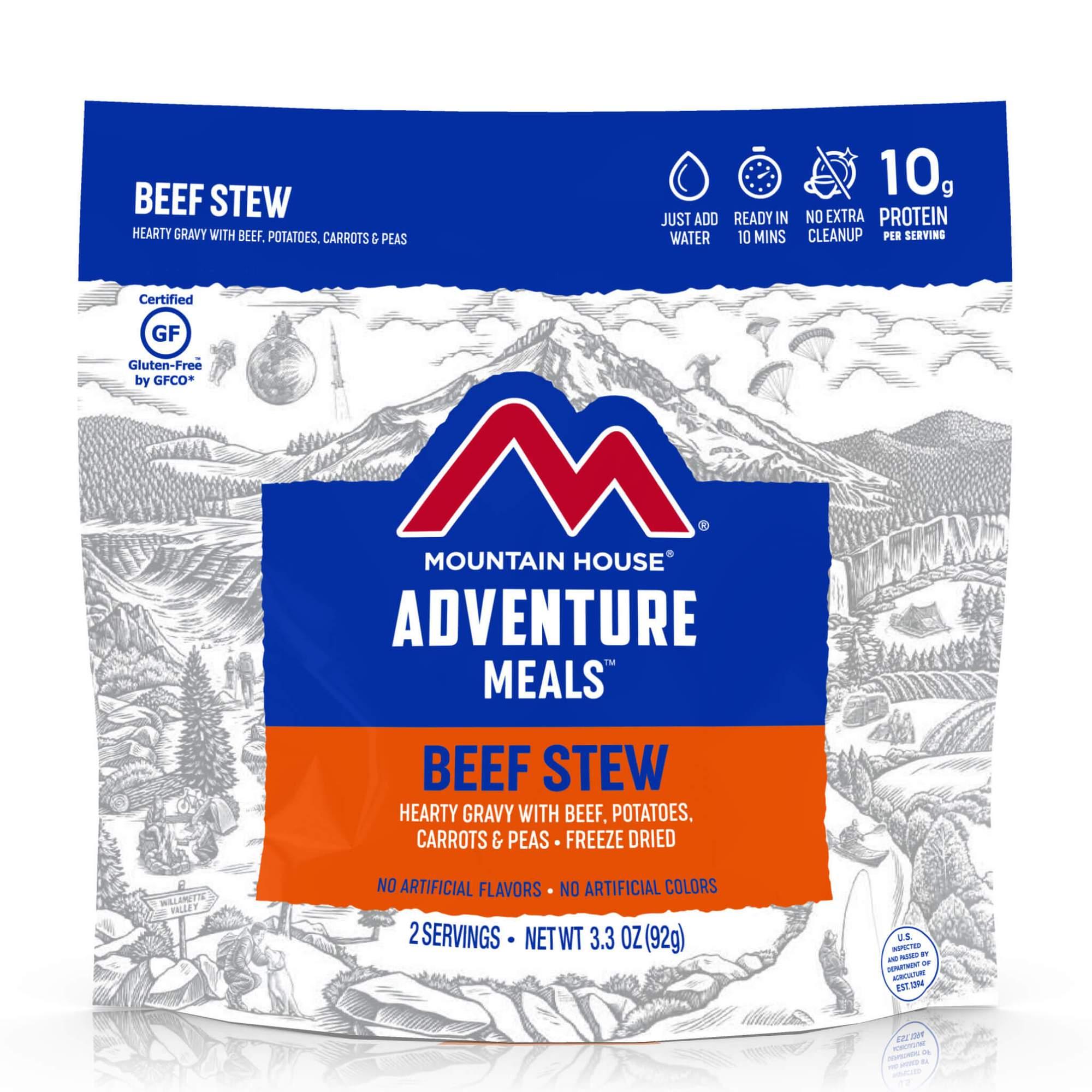 Mountain House Beef Stew Pouch 3.3 oz 2 Servings - Mountain House