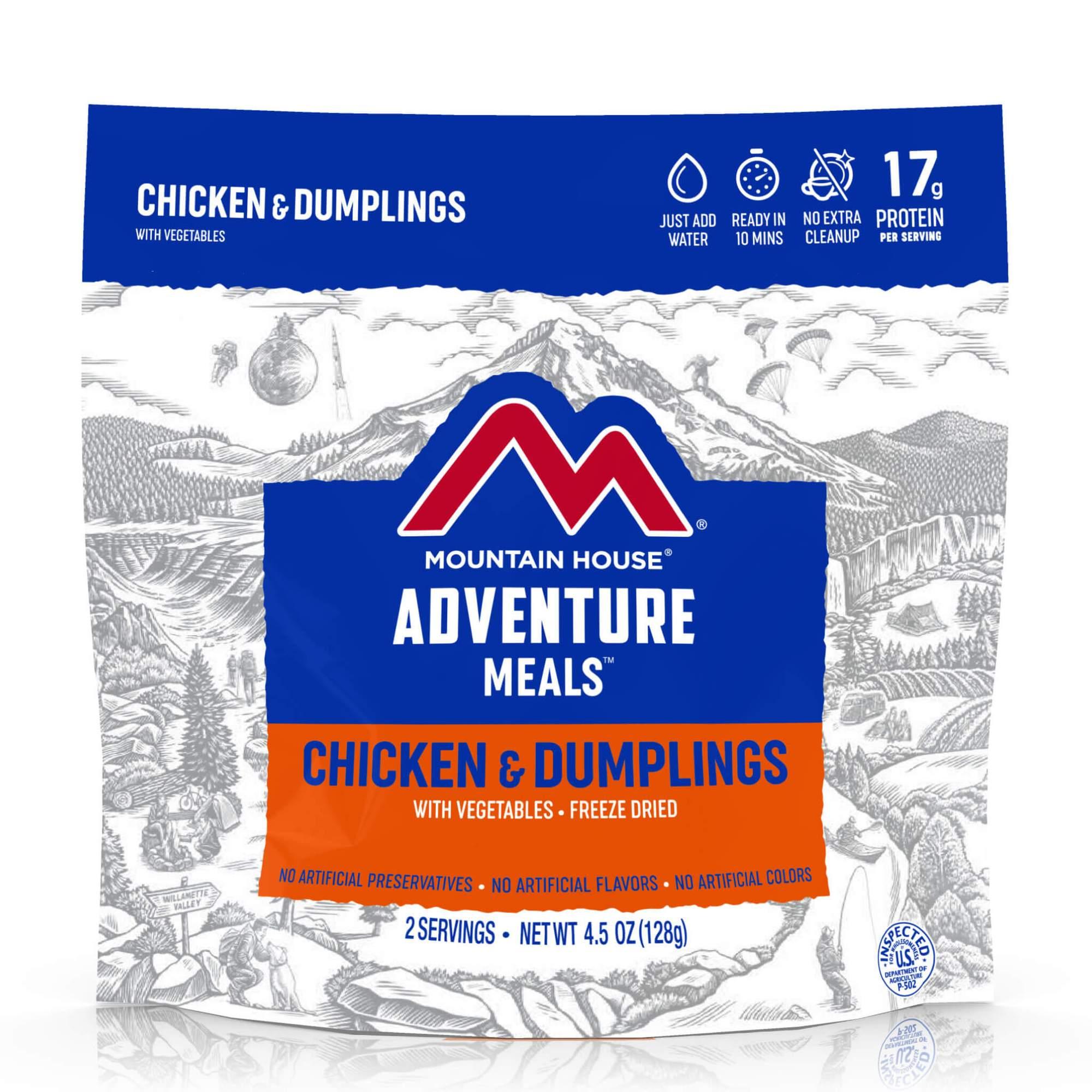 Mountain House Chicken and Dumplings 4.5 oz 2 Servings - Mountain House