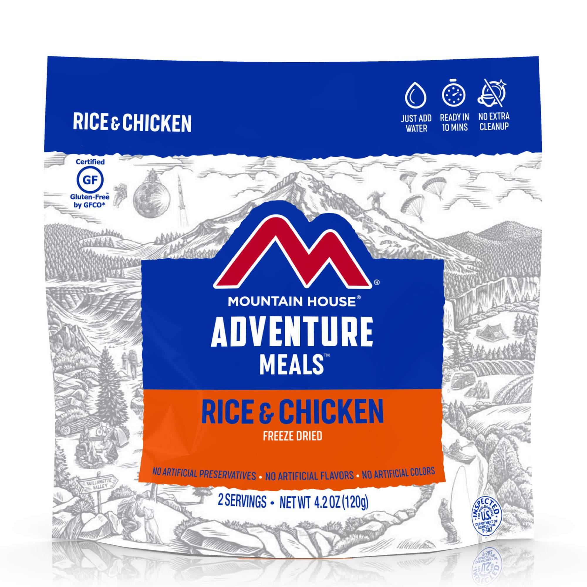 Mountain House Rice and Chicken 4.2 oz 2 Servings - Mountain House