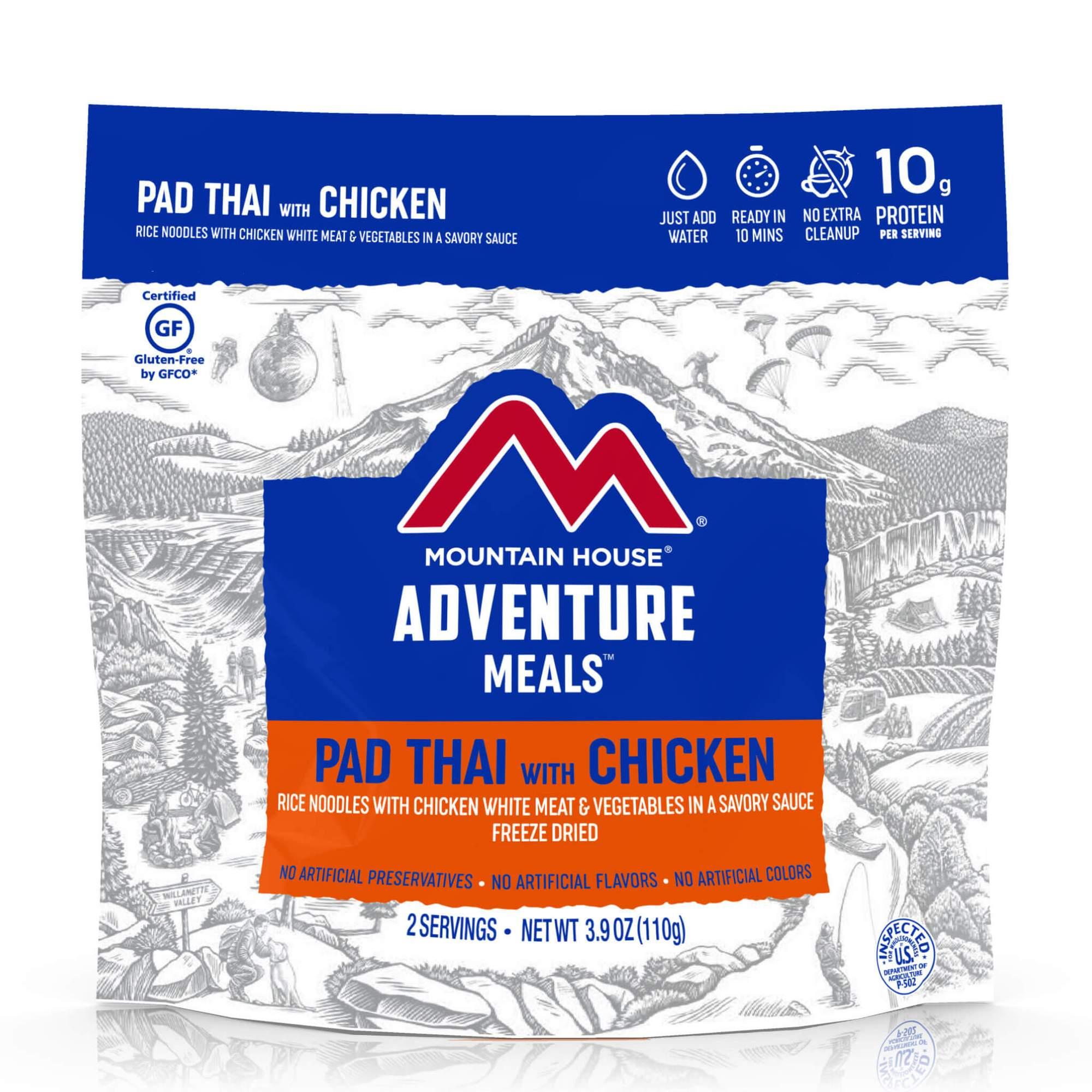 Mountain House Pad Thai with Chicken 3.9 oz 2 Servings - Mountain House