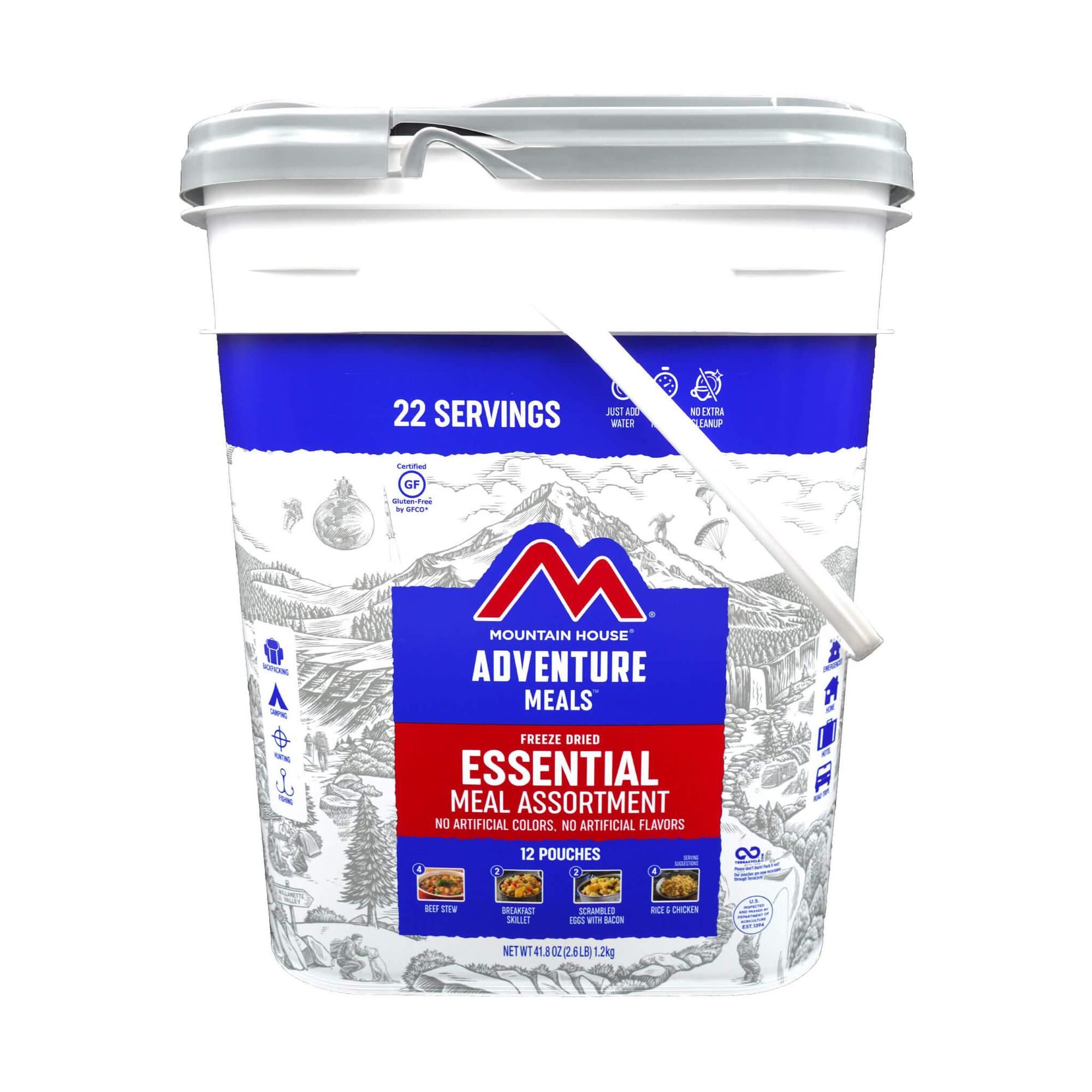 Mountain House Emergency Essential Bucket 22 Servings - Mountain House