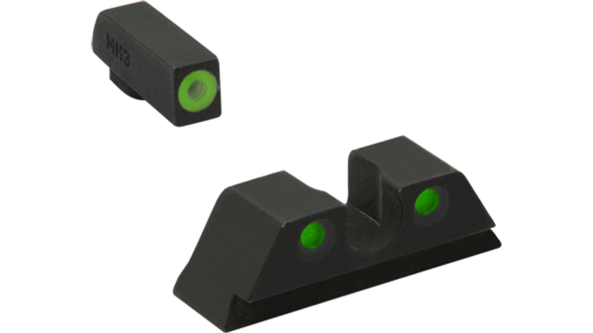 Meprolight ML40889 Hyper-Bright Green Ring Front/Green Rear Sights for FN 509 - Meprolight