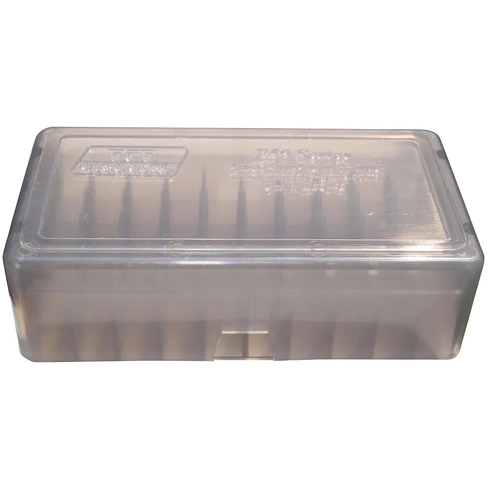 MTM .44/.45 Mag 50-Round Slip Top Handgun Ammo Box Clear Smoke - MTM