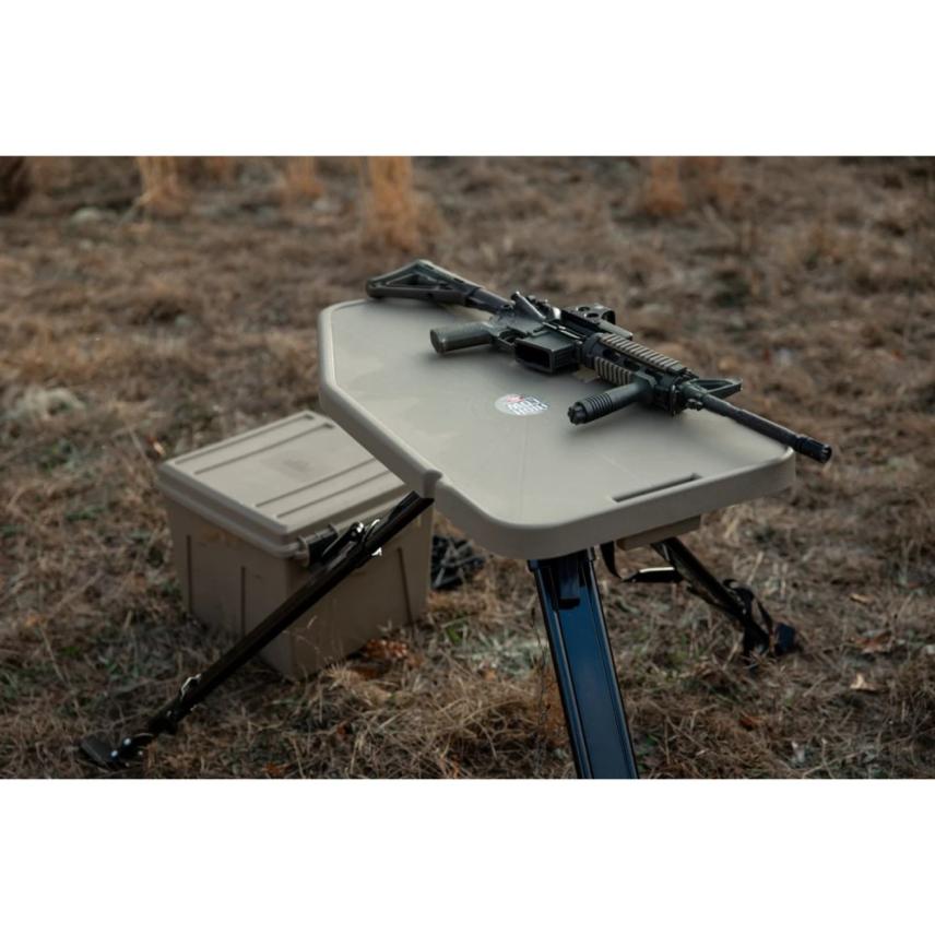 MTM HighLow Shooting Table FDE