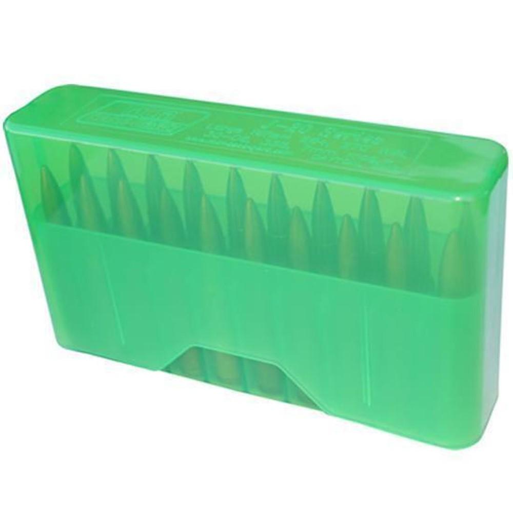 MTM J-20 Slip Top Ammo Box Clear Green - MTM