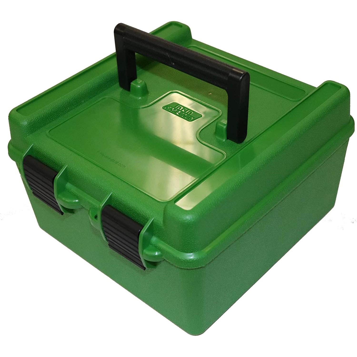 MTM Deluxe R 100 Series Rifle Ammo Box 100 Rd Blue
