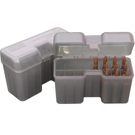 MTM TMC1022 Tactical Magazine Case For 10/22 Rotary Mags - Clear Smoke, Holds 6, USA Made