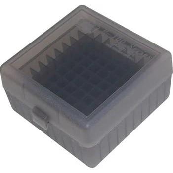 MTM Flip-Top Ammo Box 22-250/.243/.308 Win/.220 Swift 100 Round Clear Smoke - MTM