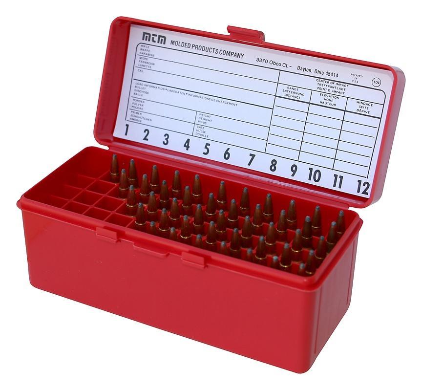 MTM Gun-Gard R-60 Series Rifle Ammo Box Red - MTM