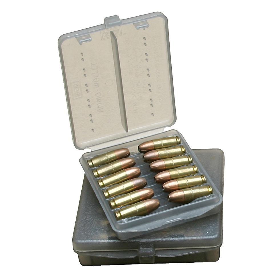 MTM 12 Rounds Case-Gard Ammo Wallet Clear Smoke - MTM