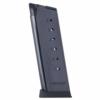 MecGar 1911 Officer Handgun Magazine with Plastic Removable Buttplate  Follower 45 ACP HT Blued 7rds High Cap