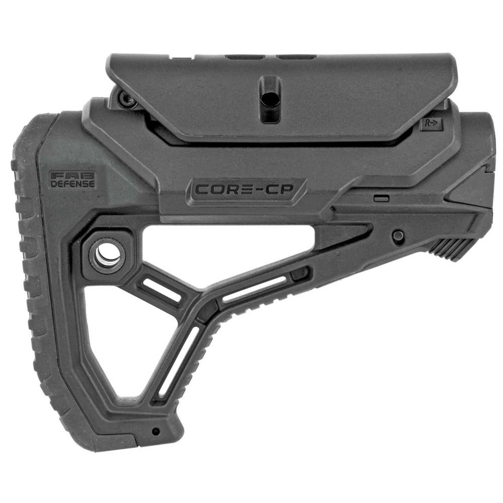 Fab Defense GL-CORE CP Buttstock with Adjustable Cheek-Rest for Milspec and Commercial Tubes Black - Fab Defense